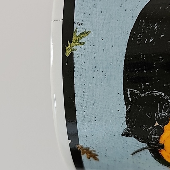 S/3 Vintage Warren Kimble "Pumpkin Dreams" Black Cat and Jack-o'-lantern Mugs - Picture 10 of 13